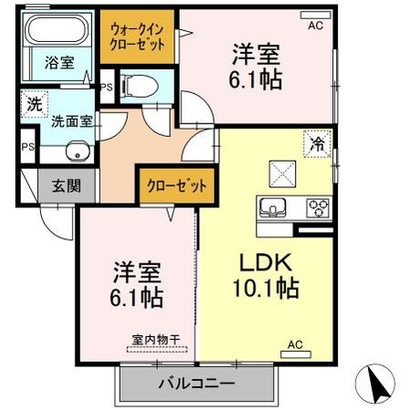 中津駅 徒歩25分 1階の物件間取画像